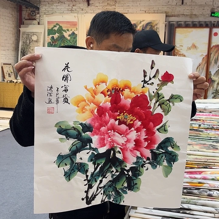 国画手绘的画法也太可爱