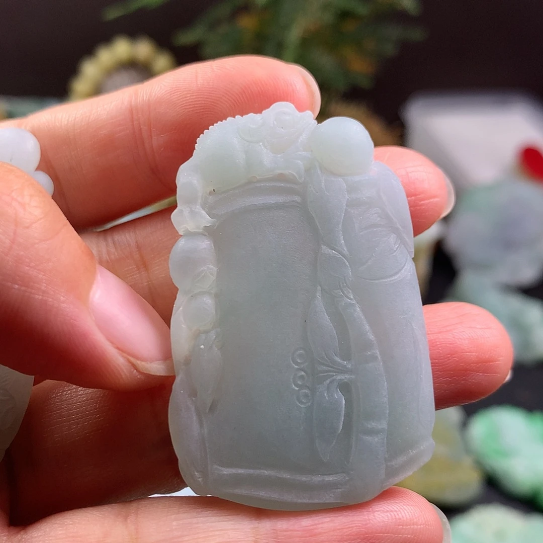 未镶嵌定制翡翠竹