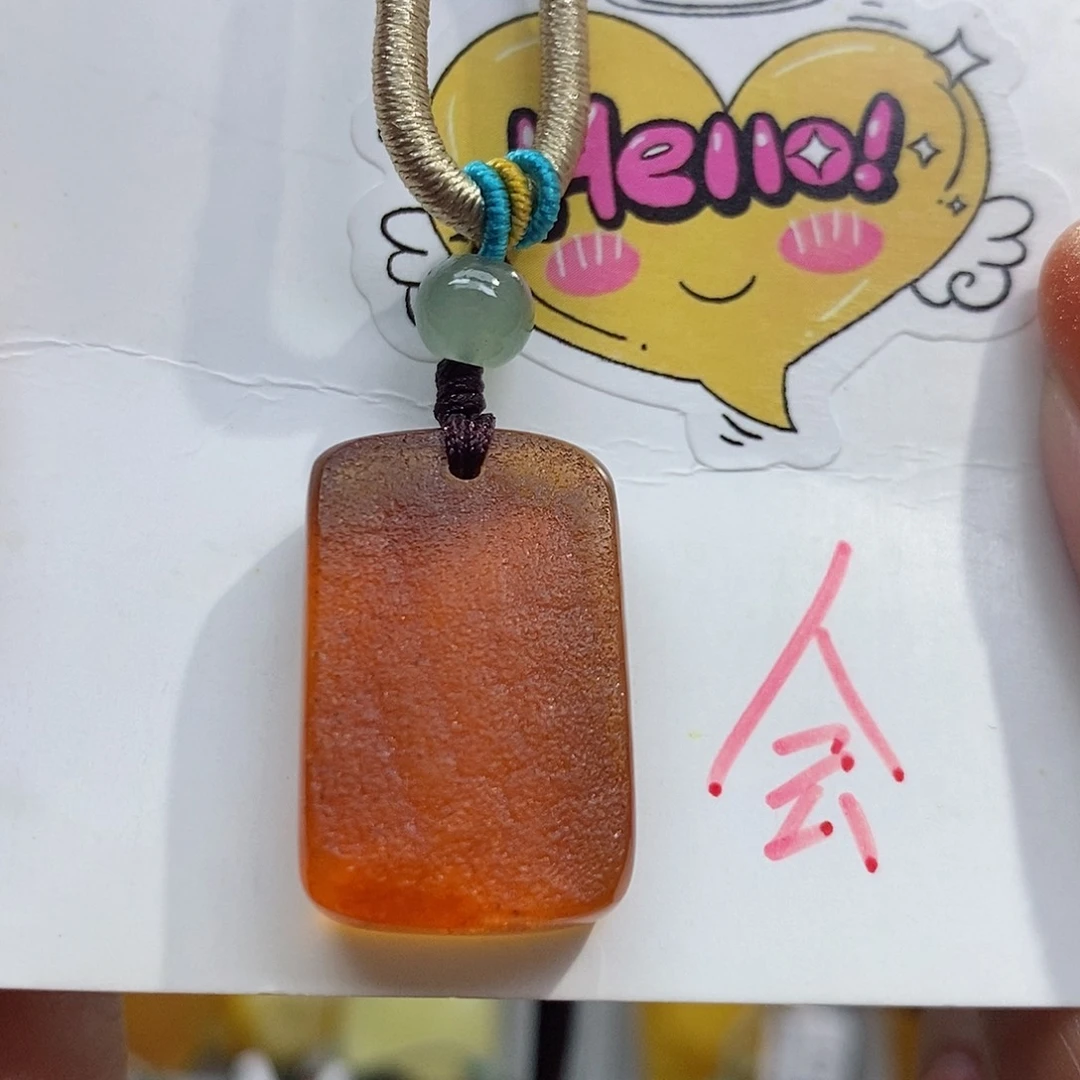 琥珀未镶嵌珠宝奇石蜜蜡吊坠