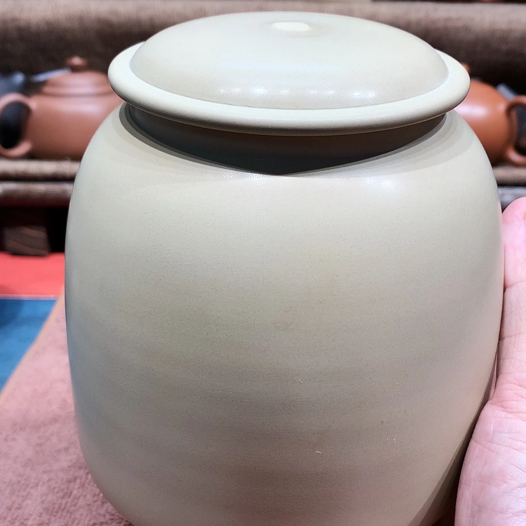 泥塑山****叔放漏茶叶罐磕到了坏的