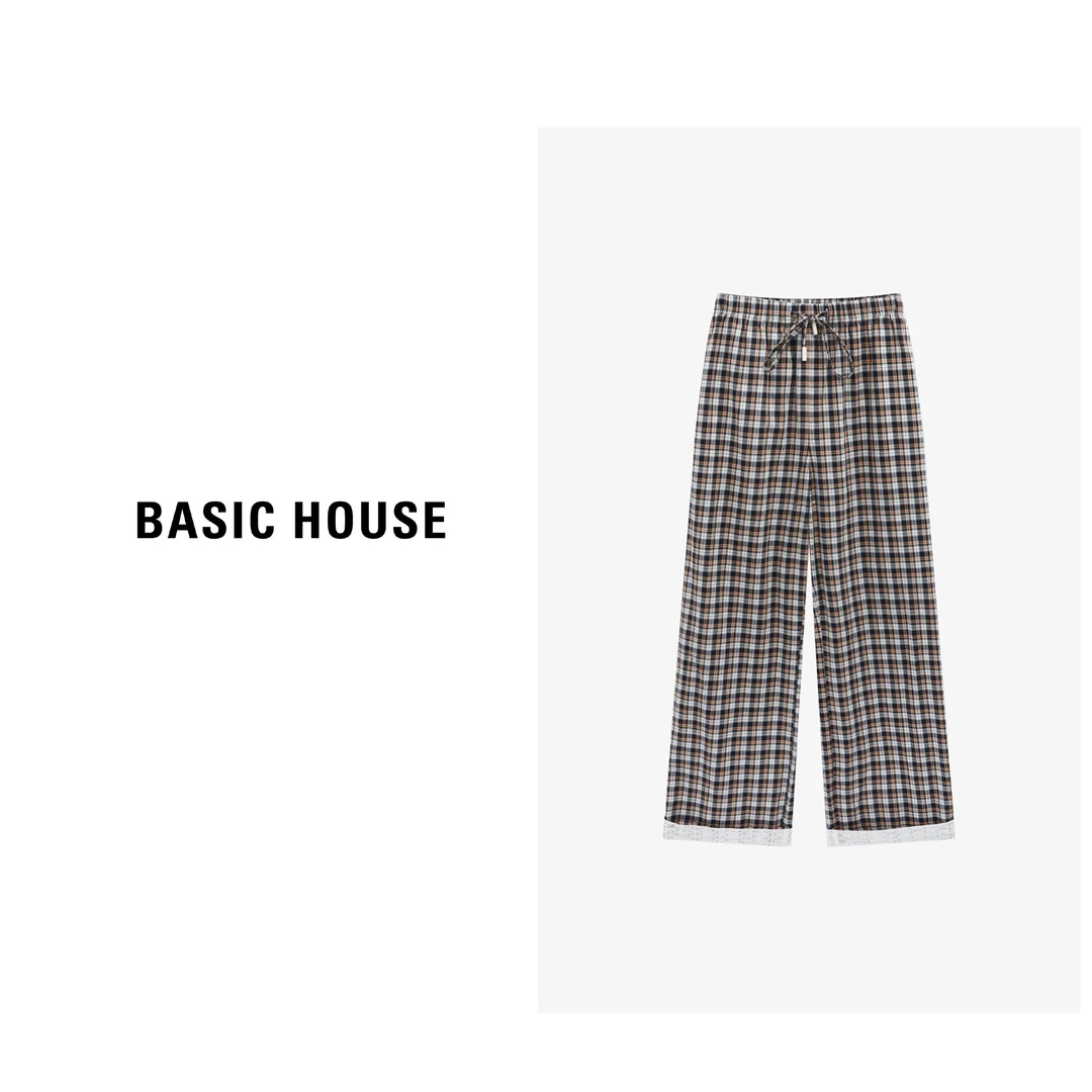Basic House/百家好时尚休闲梭织长裤-B0625H5O292