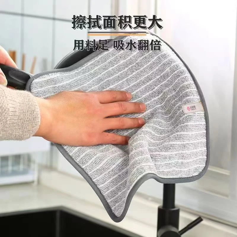 厨房抹布不沾油洗碗布巾可挂式百洁布清洁布刷百洁布加厚清洁毛巾