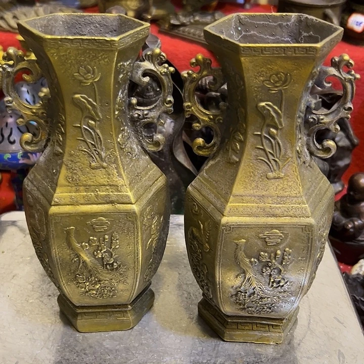 黄铜摆件，文房工艺品摆件