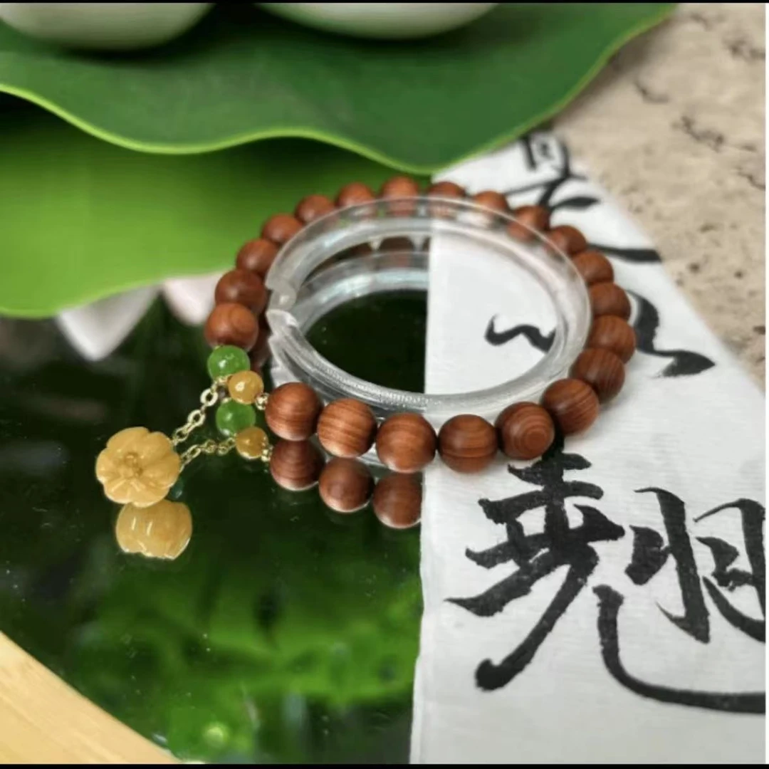 原创手作 柏柏南瓜珠单圈 柏木