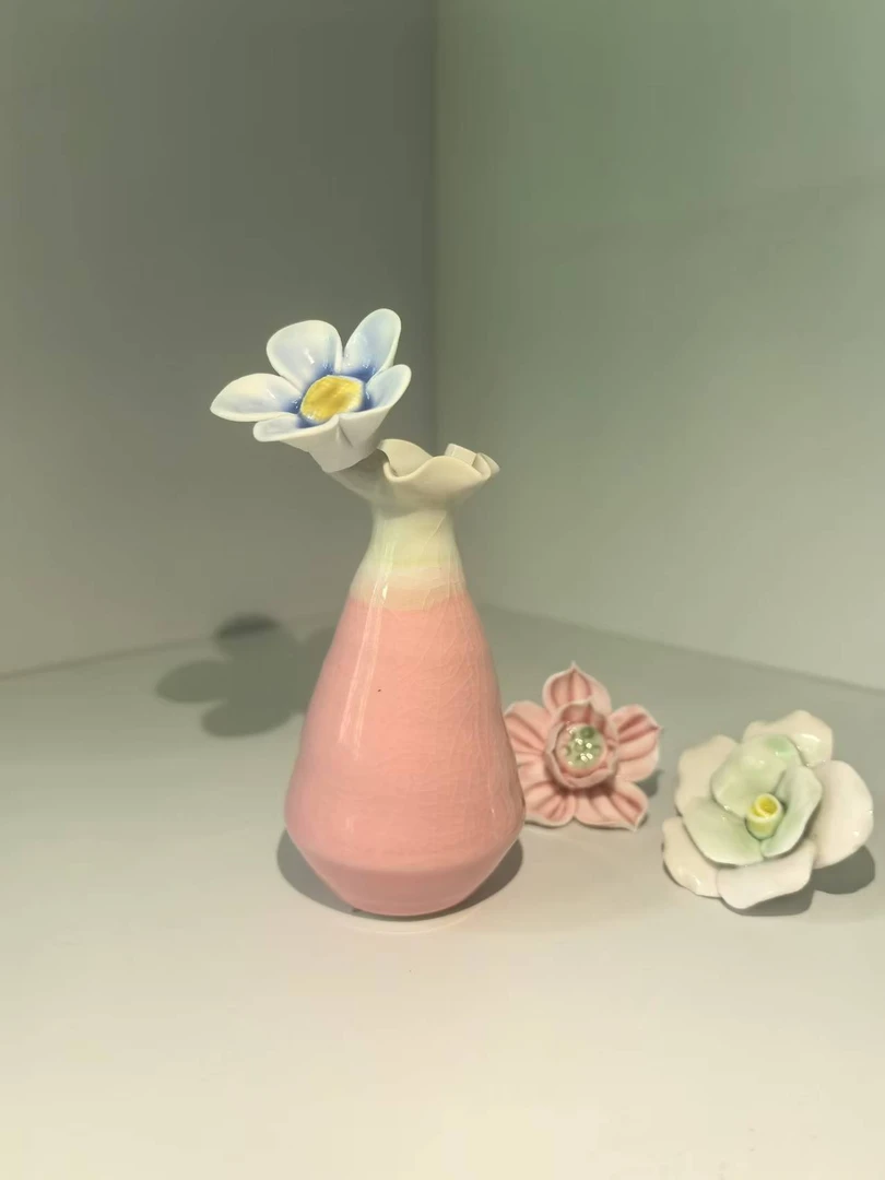 【亮面】景德镇网红陶瓷花摆件自选（默认微瑕，完美主义绕道）