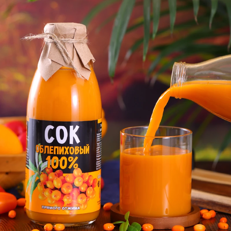 俄罗斯原装进口沙棘原浆米洛格750毫升