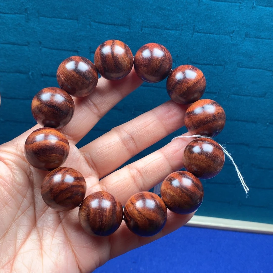 黄花梨/降香黄檀手串/手链2.0海南黄花梨虎皮纹