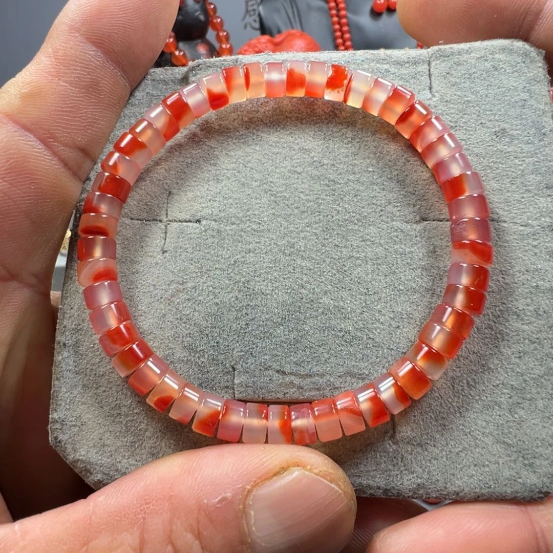 南红玛瑙未镶嵌单圈药片6