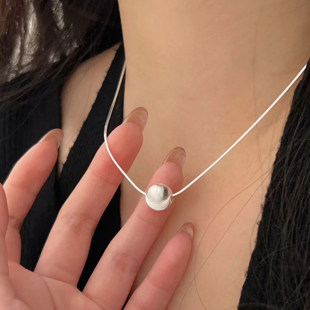 足银手链 Z23  足银999 时尚流行经典猫眼转运珠项链