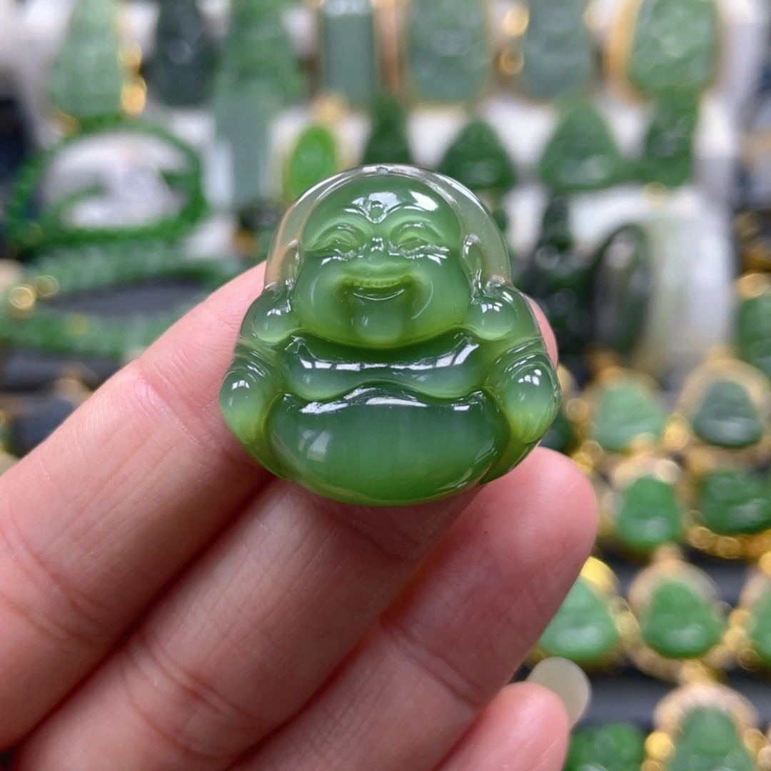 和田玉（碧玉）吊坠(不含链)未镶嵌