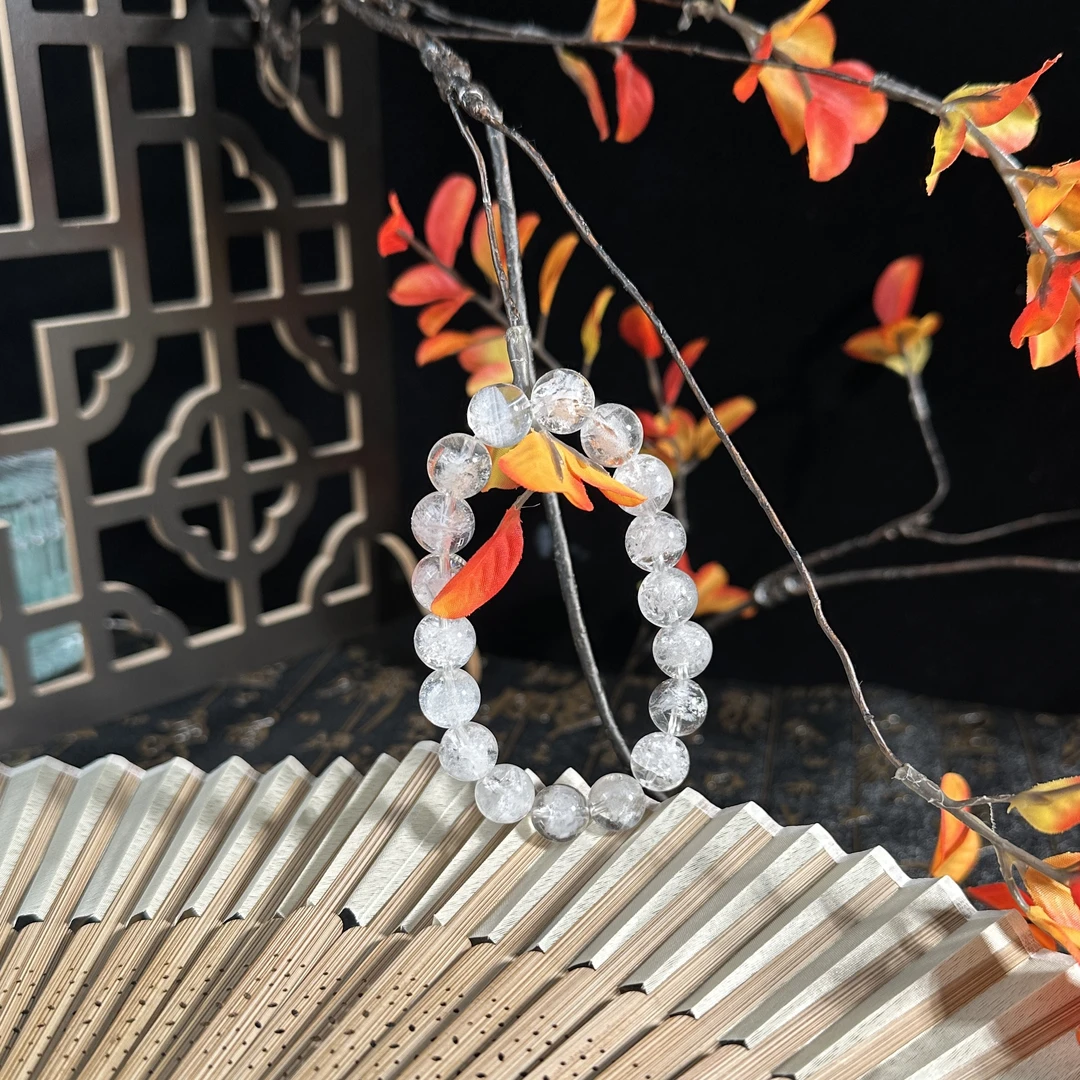 【太阳严选】羽毛雪花幽灵单圈手串（天然珠宝多样性发其一）