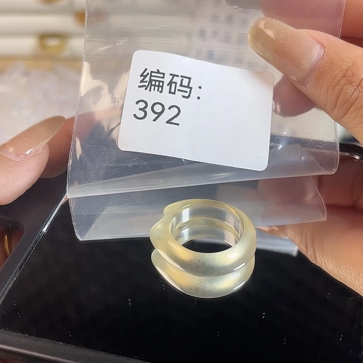 玛瑙/玉髓未镶嵌戒指392港15.5