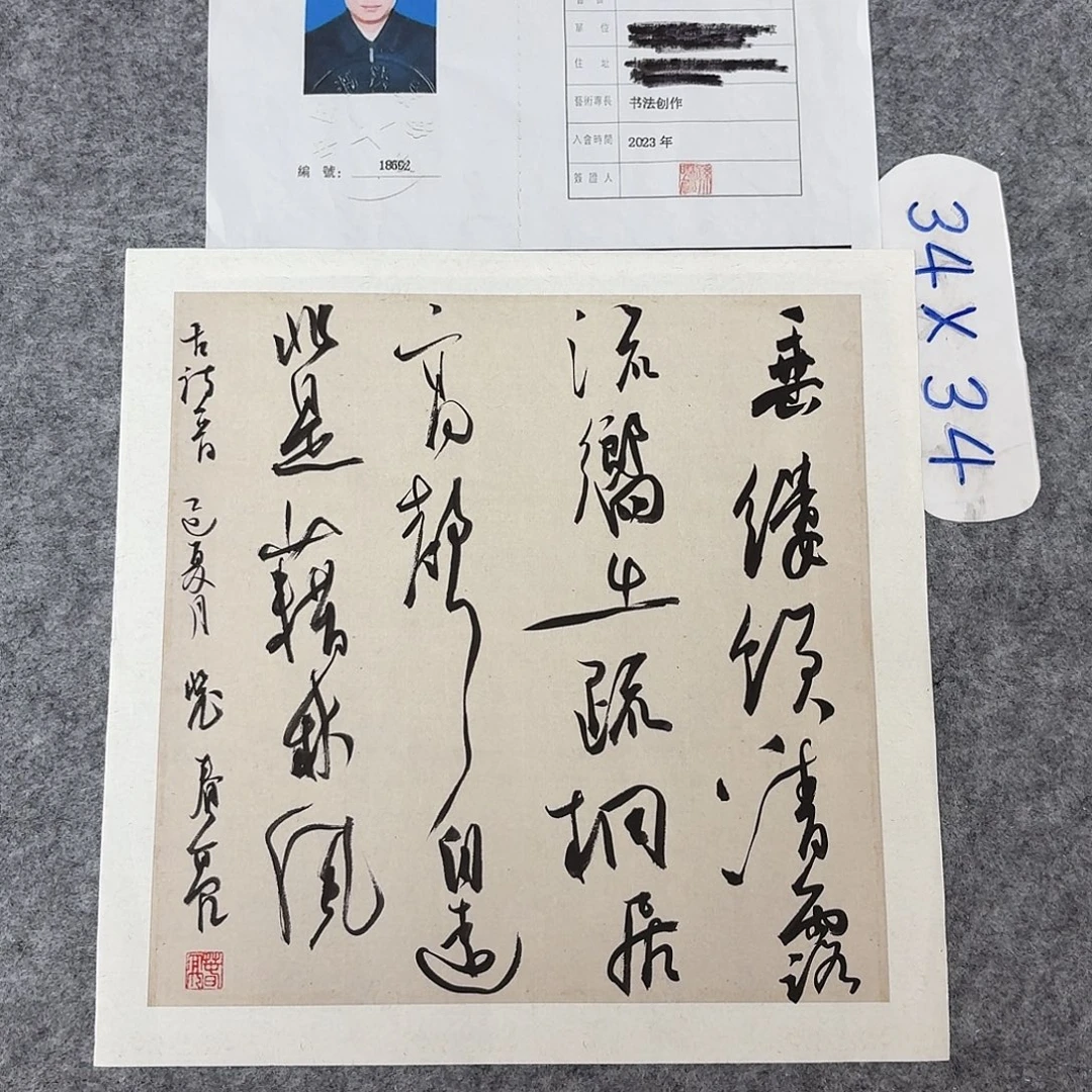 书法中书裴春亮34×34