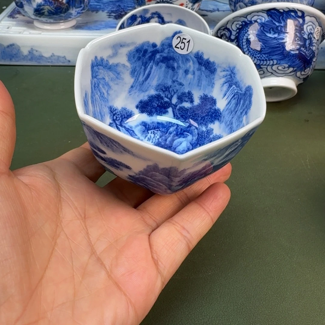 陶景德镇纯手绘茶具圆圆251