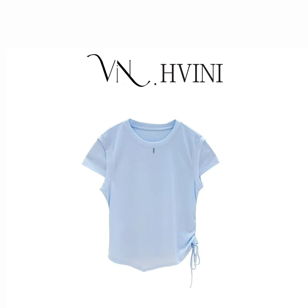 【长沟流月】2025夏季新款时尚百搭休闲设计师上衣H2525