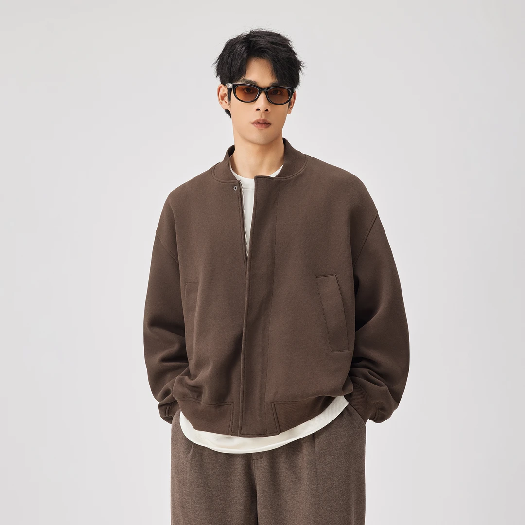 BODYDREAM 飞行夹克男春秋季外套重磅复古棒球服大码休闲上衣