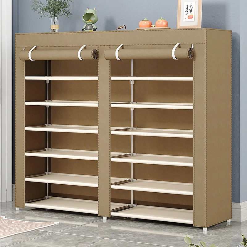 简易经济型鞋架子家用鞋子防尘多层大容量宿舍放门口鞋柜收纳神器