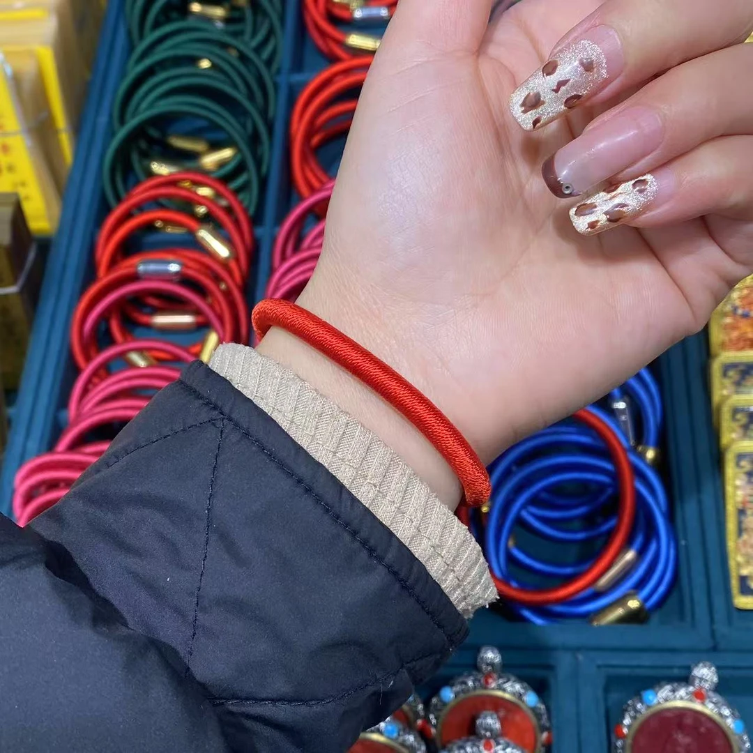 含辰砂工艺品正品高含量朱砂手工编织流砂手环精美时尚大气