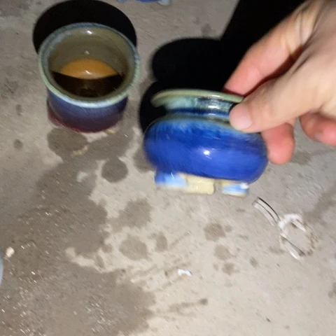 ****罐6693 微瑕38包邮景德镇陶瓷带冒烟