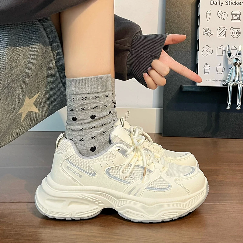 回力女鞋老爹鞋秋季新款百搭休闲ins透气小白鞋潮鞋子厚底鞋学生