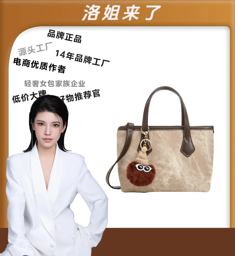 【洛洛限定】SAWEIBAILI秋冬国风白云小托特单肩包-3052-3