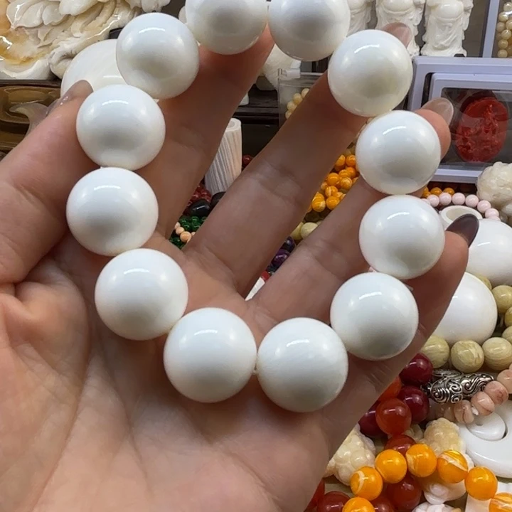 非洲紫檀（红花梨）1.8奶白串