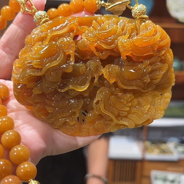 未镶嵌岫玉毛衣链