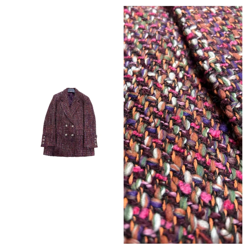 【曼哈顿公主】2025高级西装领感时尚气质设计师小香风西装V领外套