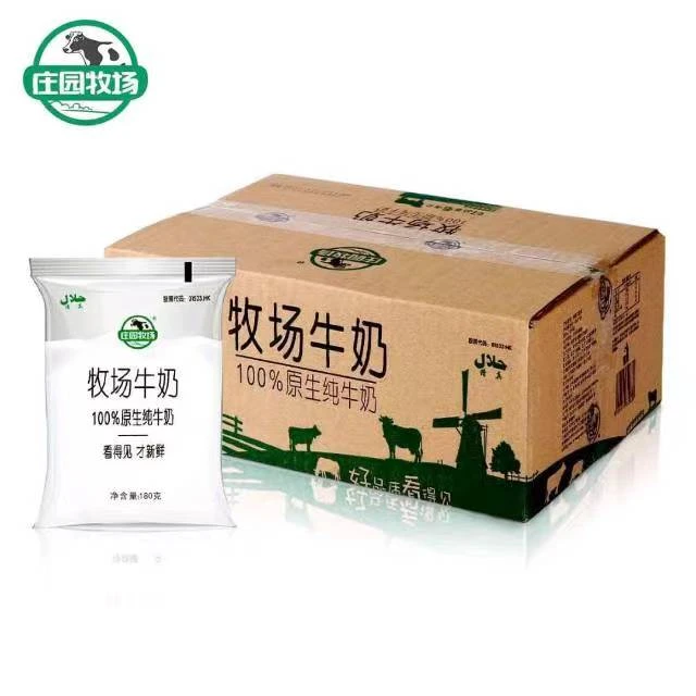 庄园牧场牛奶180ml