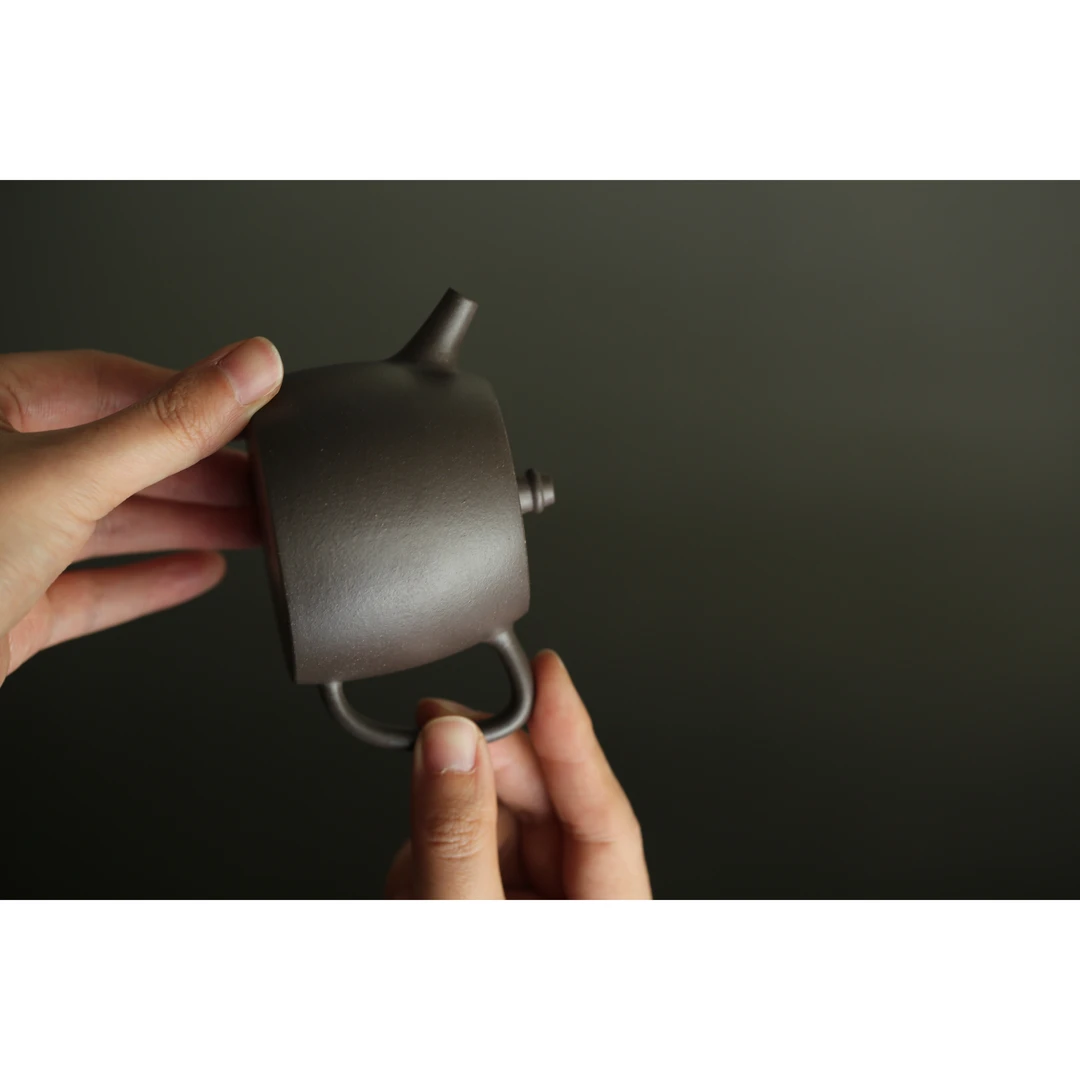 懂茶帝-宜兴原矿紫砂壶老紫泥全手鲍轩汉铎220ml