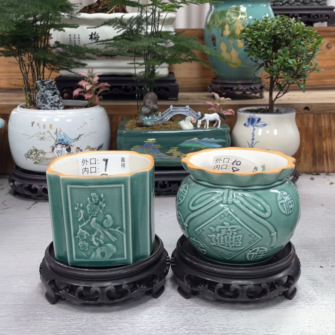 陶瓷紫砂花盆花具盆家盆001