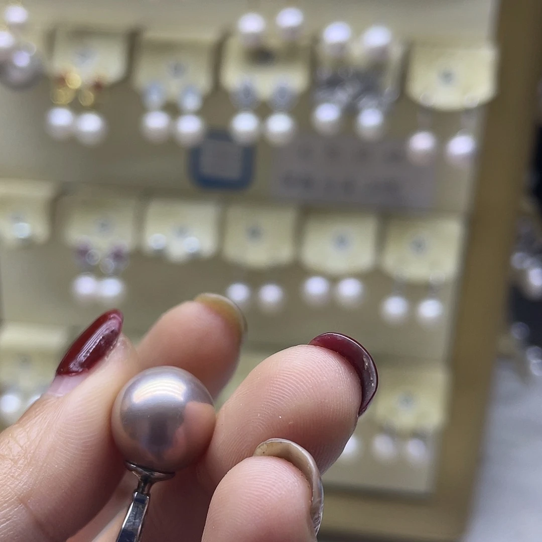 淡水珍珠银S925镶嵌颈饰