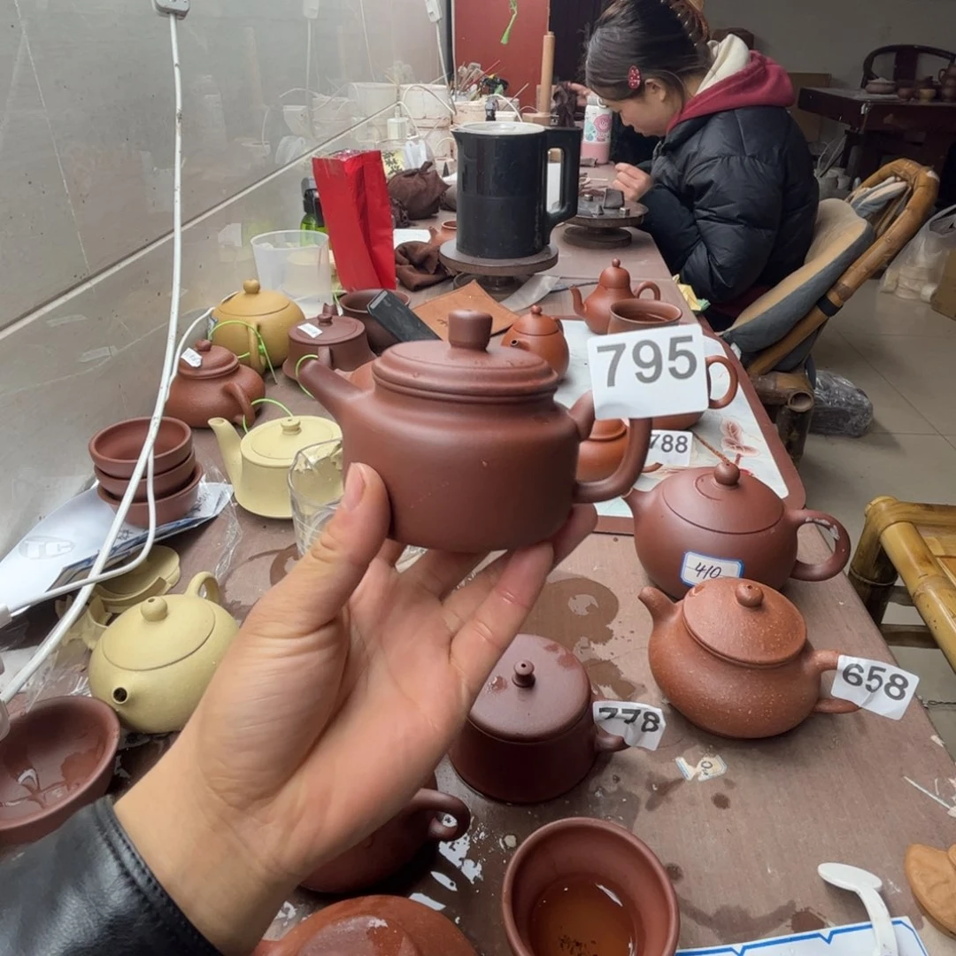紫砂茶壶紫泥德中170左右