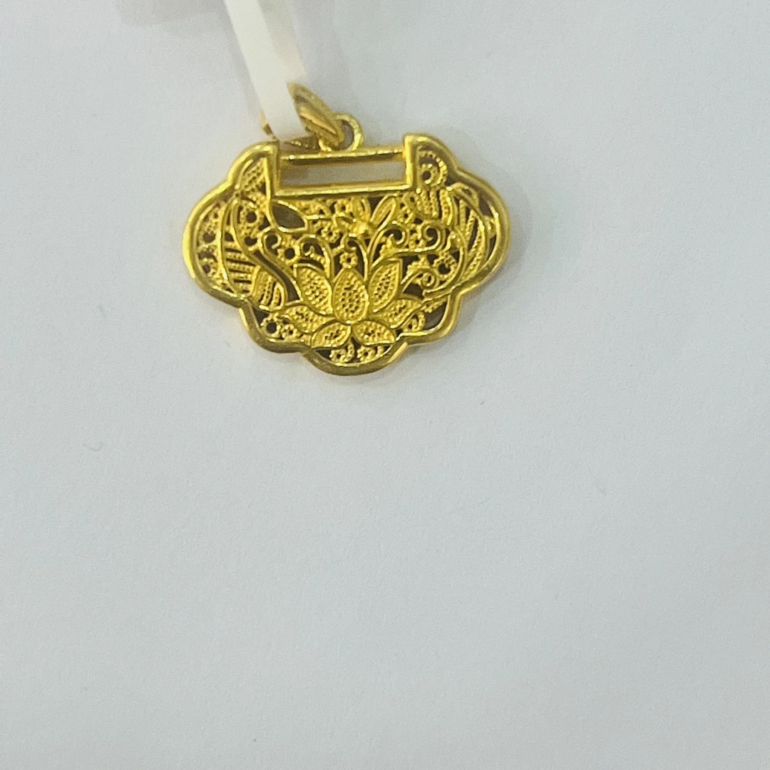 【小云专享】足金999饰品 平安锁吊坠 4.33 GP