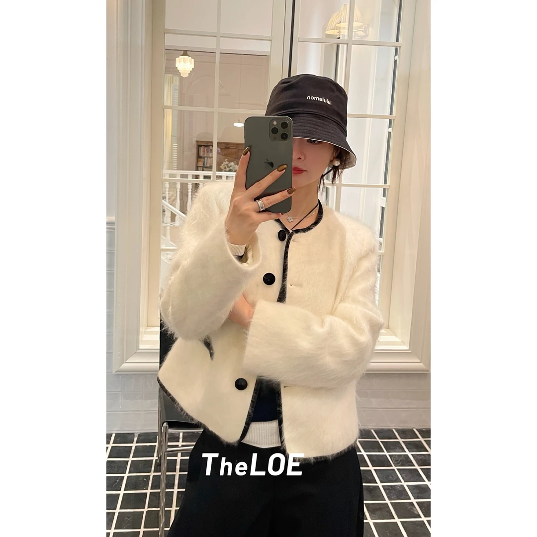 TheLOE/【千金小香拉绒大衣】百搭气质羊绒大衣外套#LE-D5565