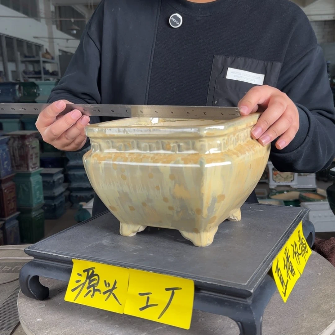 陶。一风堂石湾花盆 微瑕