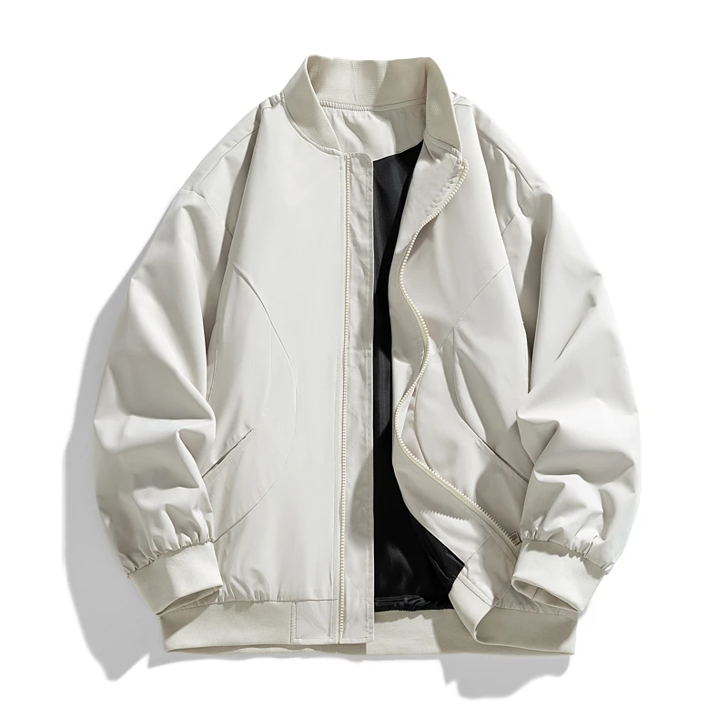 保罗.艾斯诺春秋美式夹克外套男新款潮牌休闲百搭男士棒球服外套