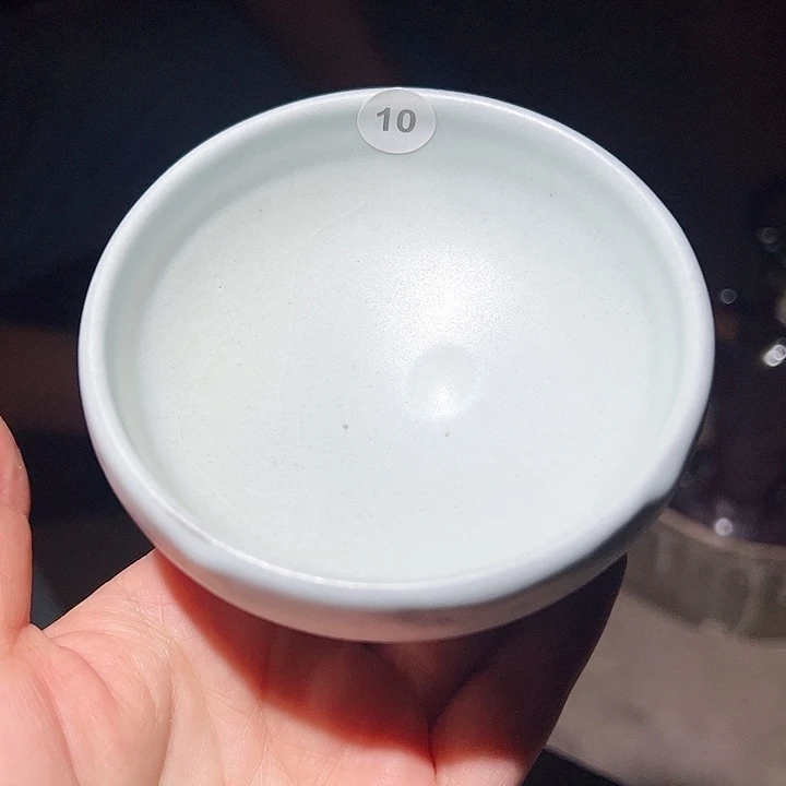 便携款瓷宋御柴烧微瑕主人杯