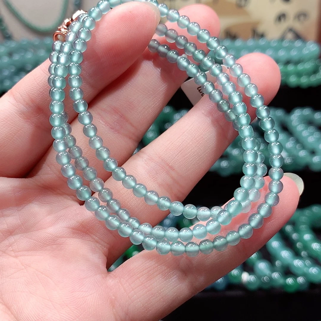 翡翠未镶嵌手链卡3.7