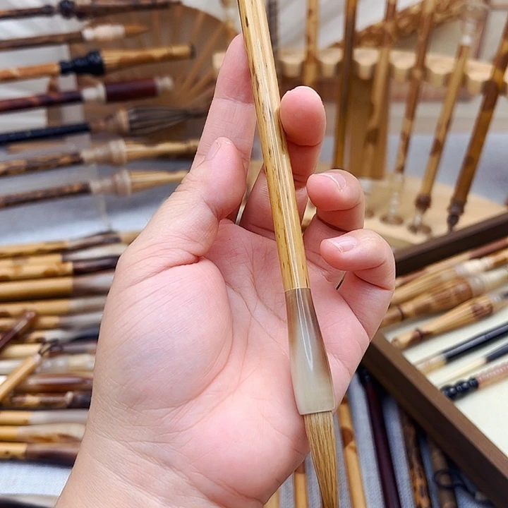 共***生纯狼毫作品毛笔中楷