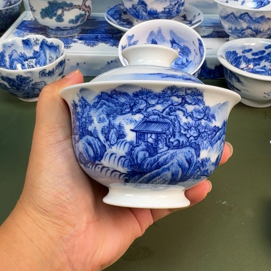 景德镇纯手绘茶具圆圆214