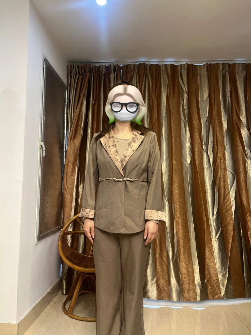 时尚西装套装女2025春季新款洋气显瘦西服外套吊带阔腿裤三件套潮