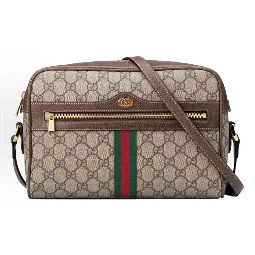 95新 GUCCI/古驰 ophidia小号老花相机包