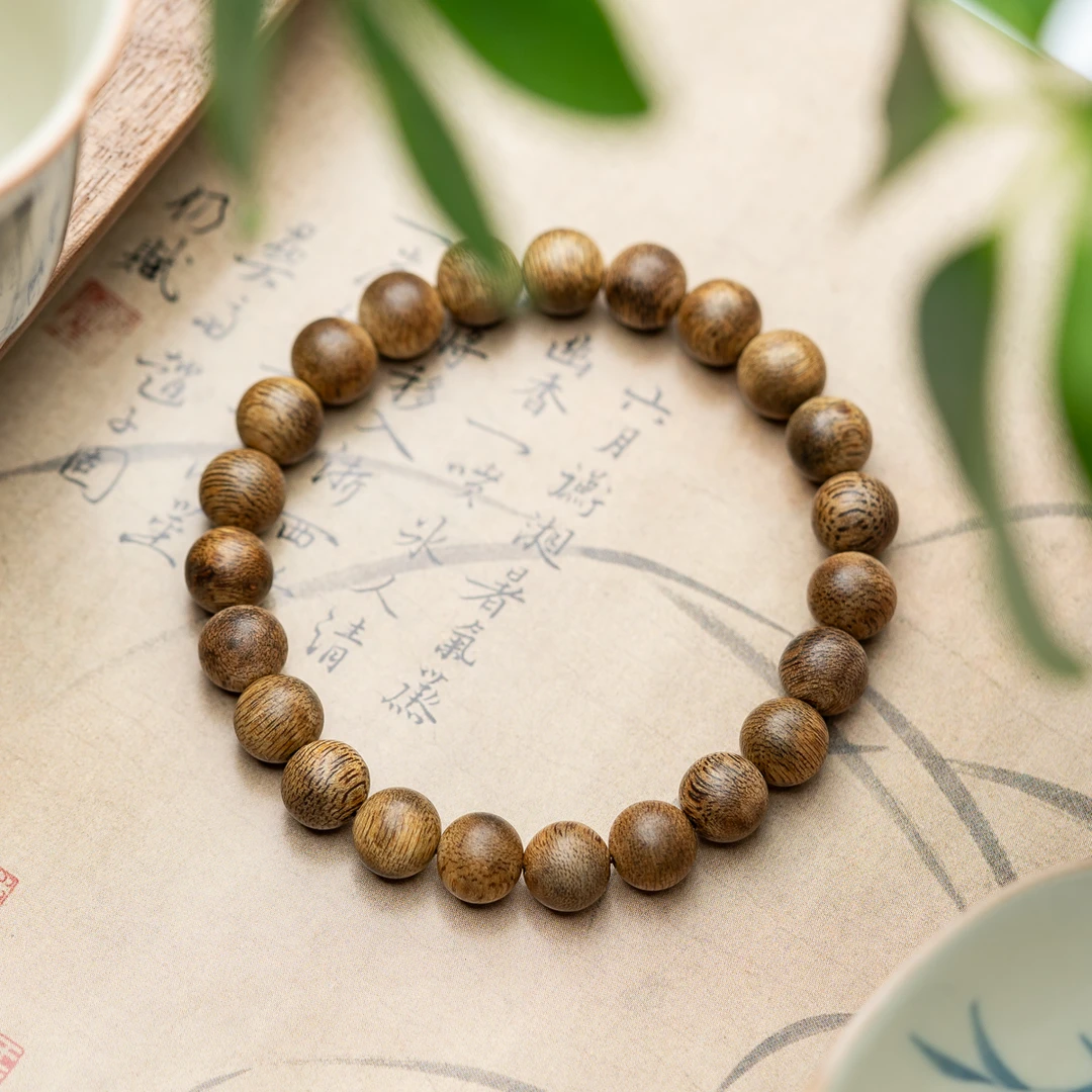 沉香软丝沉香8mm*23颗单圈手串圆珠