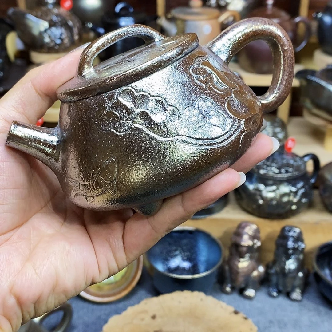 强***云南建水柴烧微瑕壶