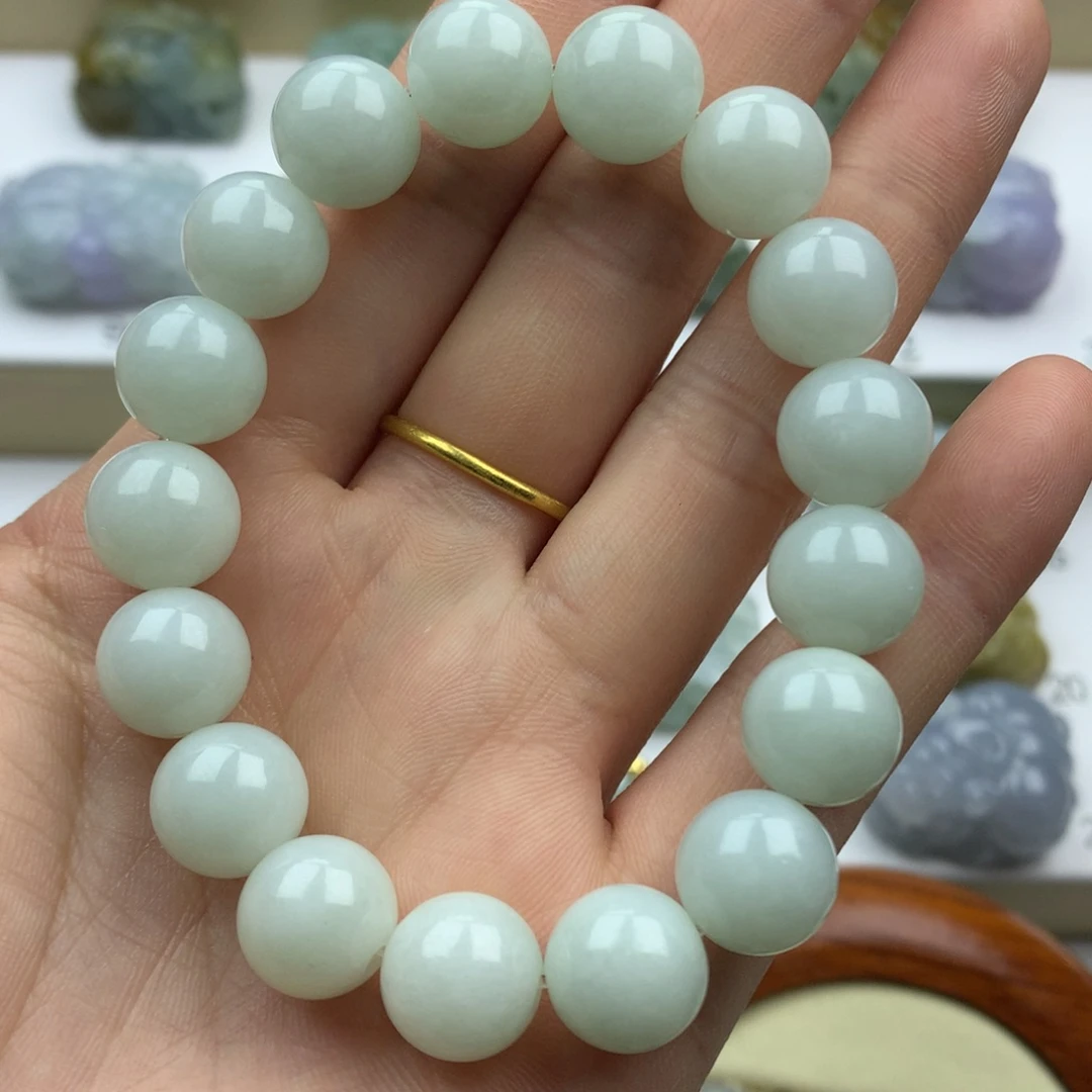 翡翠吊坠(不含链)未镶嵌天然缅甸翡翠A货珠串