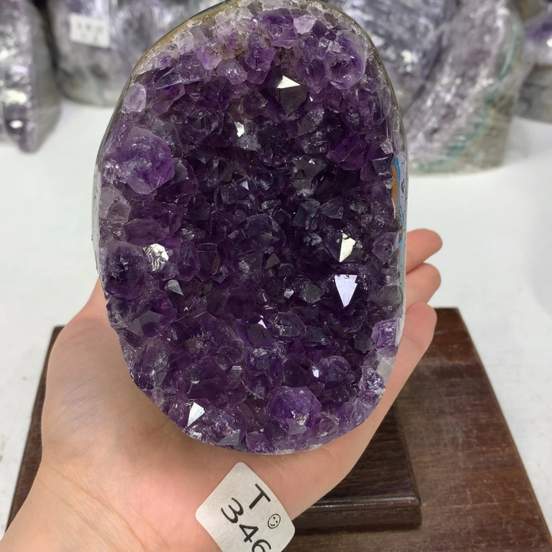 紫晶摆件未镶嵌水晶