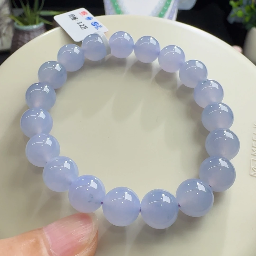 未镶嵌手链翡翠果冻冰胶紫单圈10mm