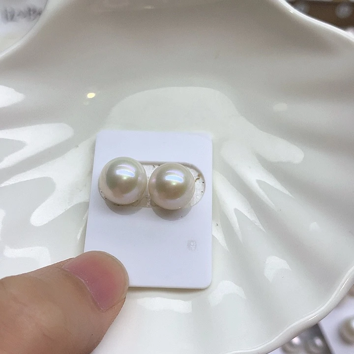 葛***姐银S925镶嵌耳饰定制淡水珍珠