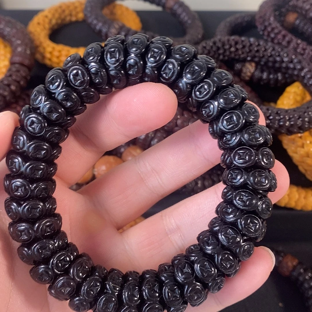 紫金鼠手串大钱币18